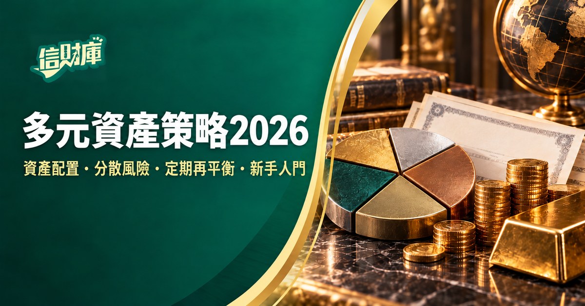 多元資產策略2026|新手資產配置入門:分散風險、股債比例與定期再平衡